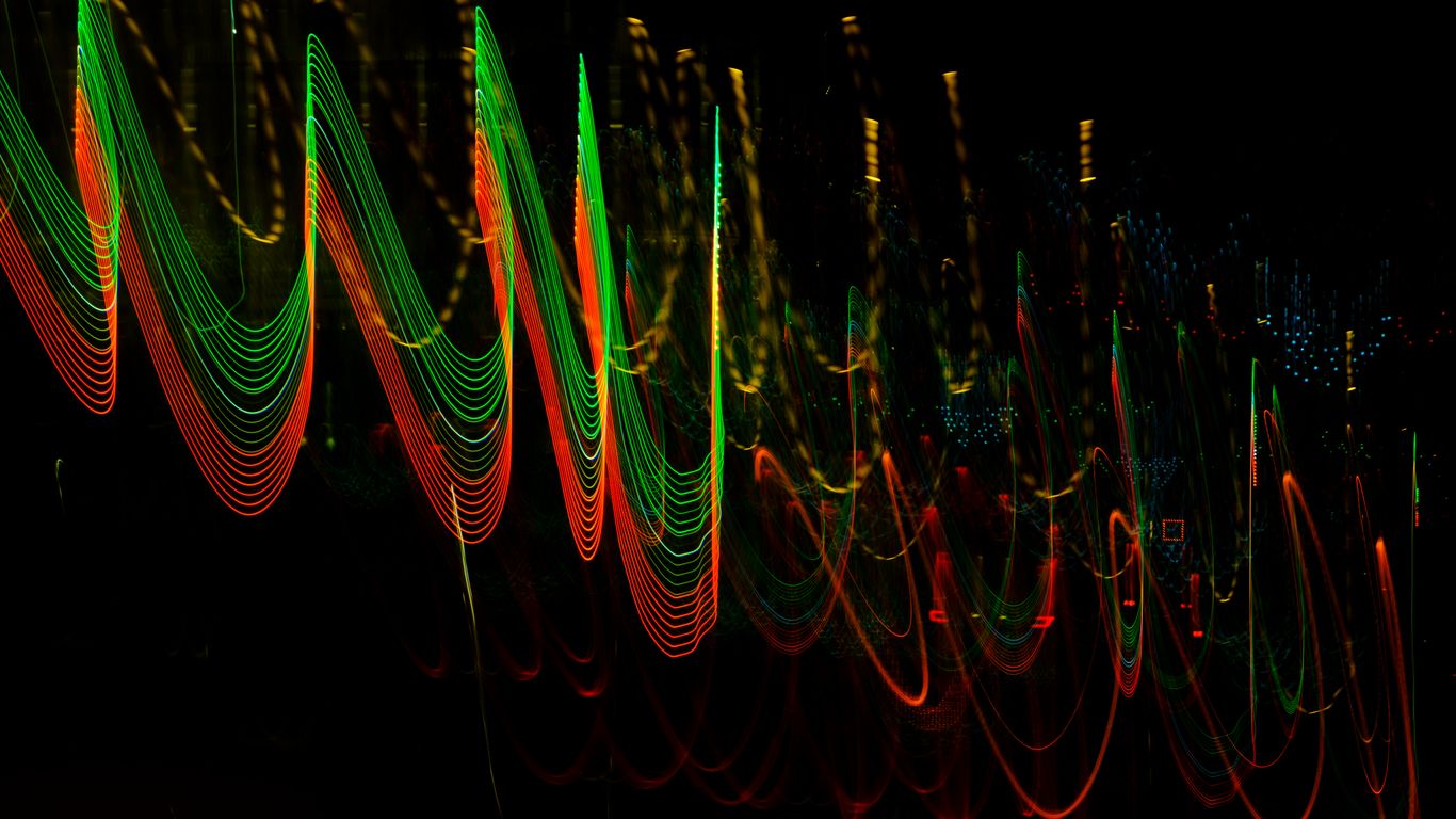 green and red light decor