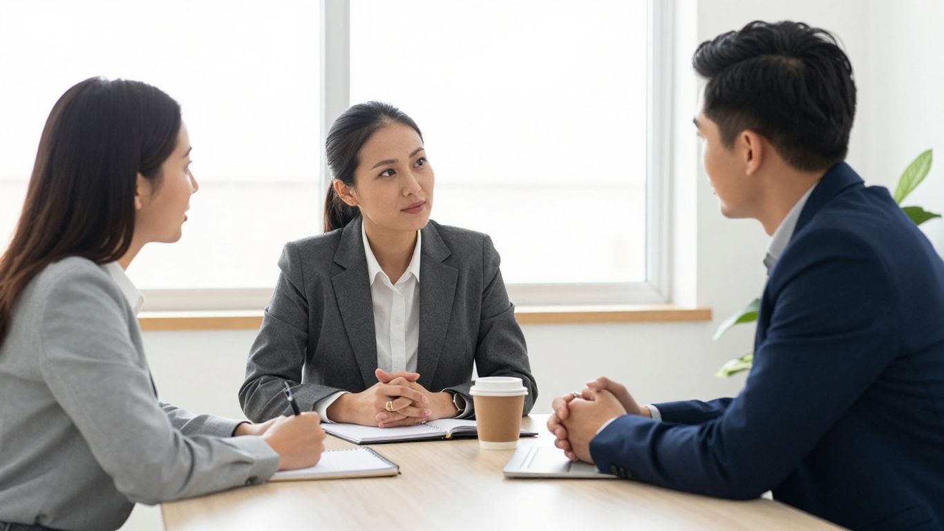 Manager and employee discussing development goals