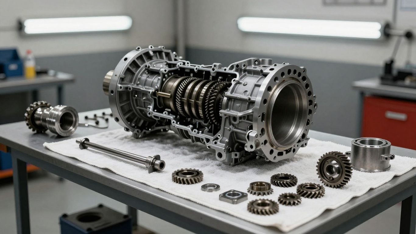 Professional transmission rebuild process