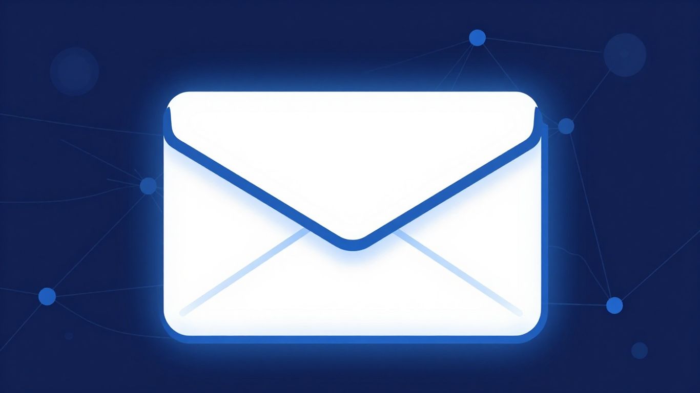 Digital envelope with network nodes, email reputation concept.