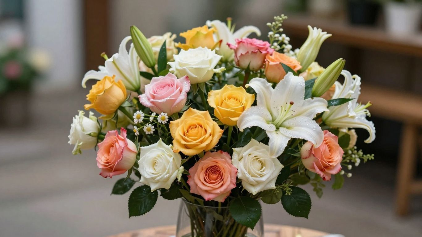 Fresh flower bouquet delivered in Altona.