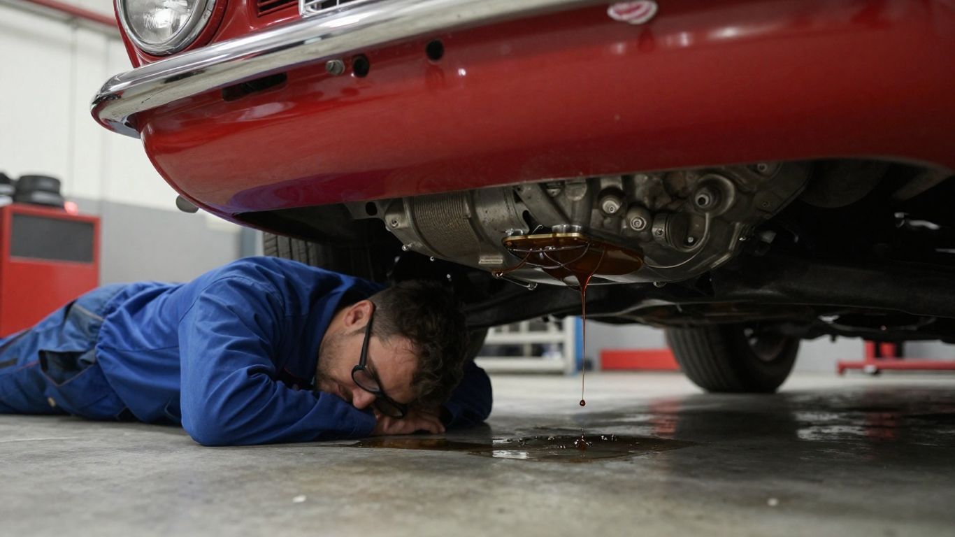 Underbody transmission leak detection