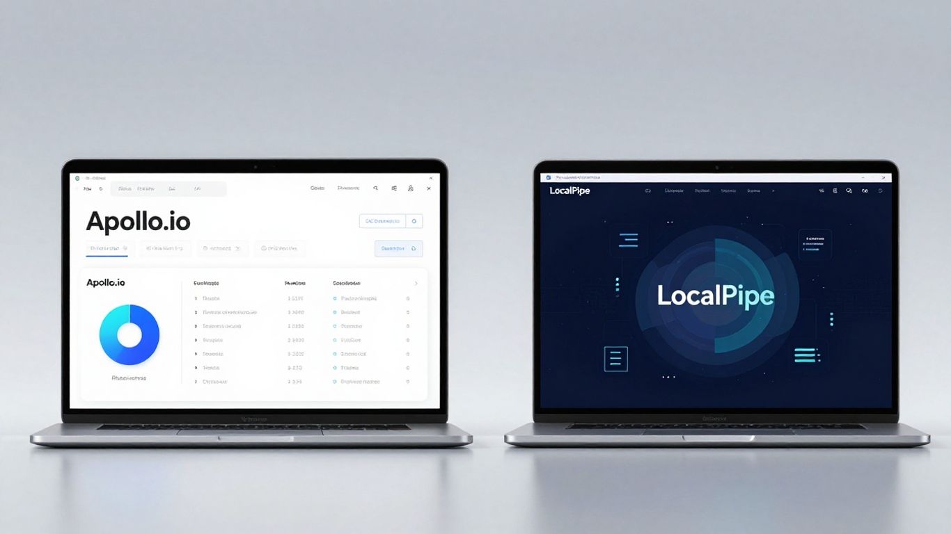 Apollo and LocalPipe interfaces on laptops