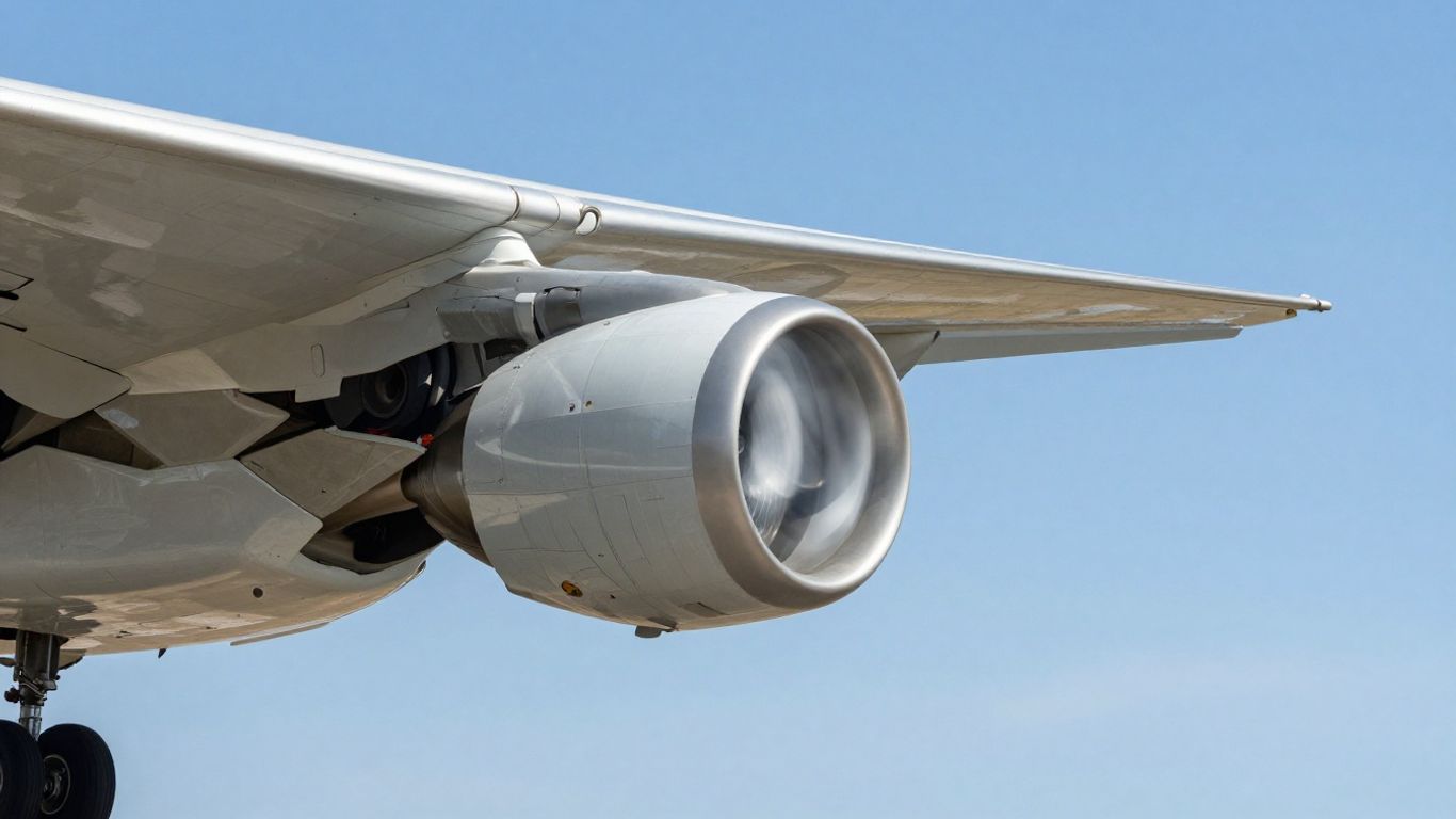 Airplane wheels retracting into the fuselage during takeoff.