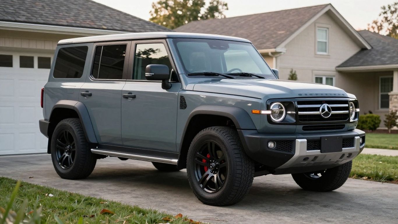 Air suspension vehicle sitting low in driveway