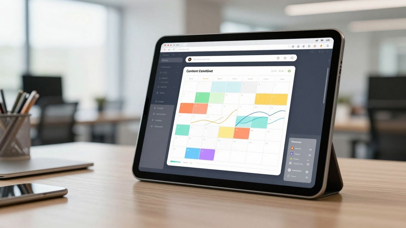 AI-driven content scheduling dashboard