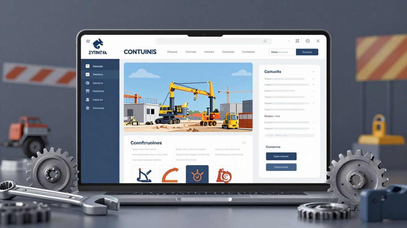 Page de maintenance technique avec outils numériques