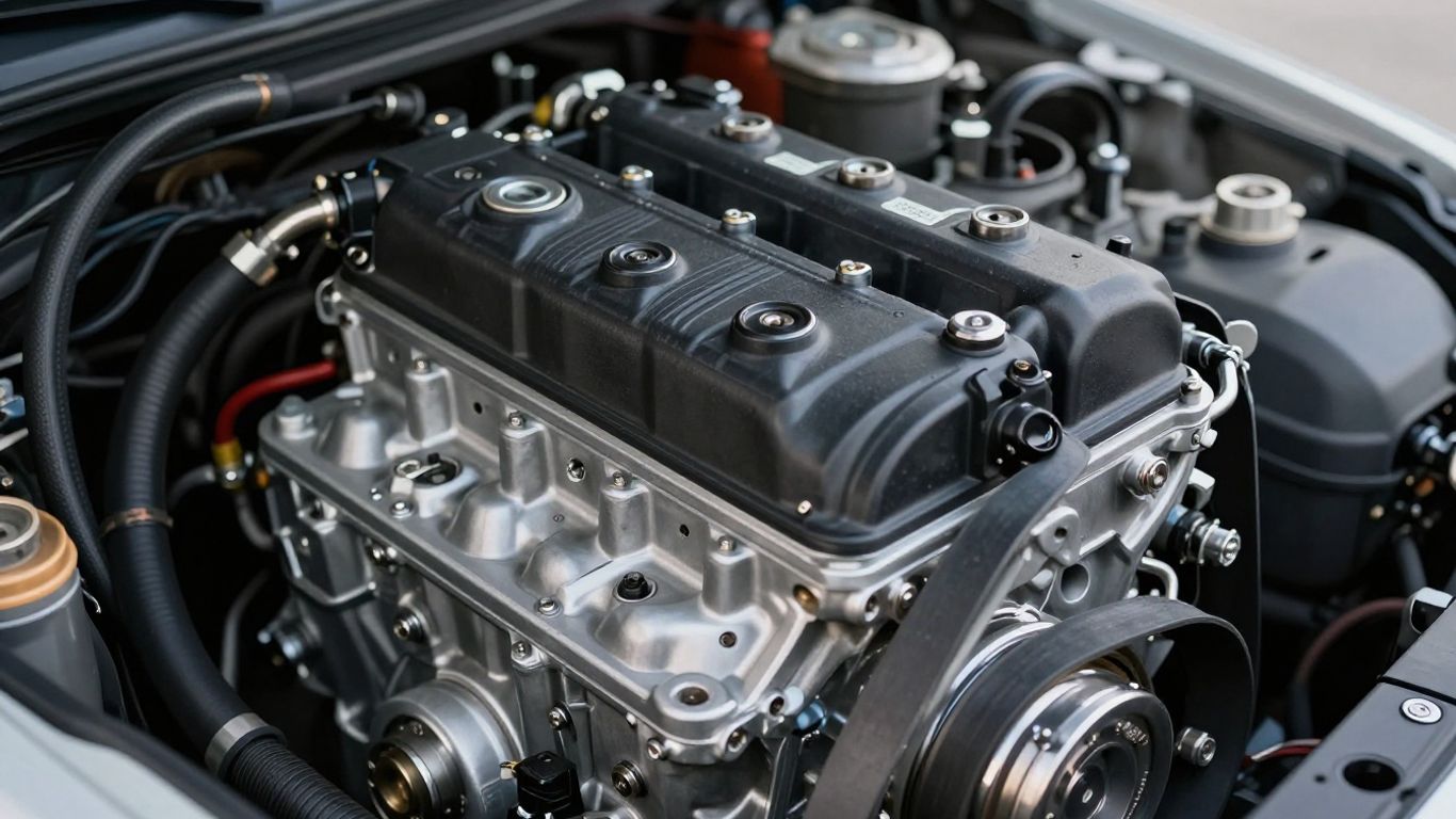 Toyota engine close-up