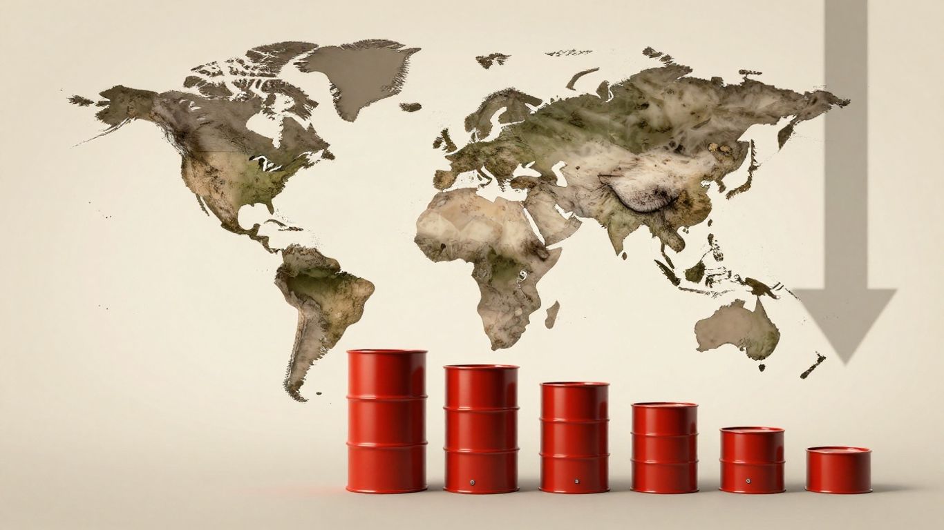 Baisse record des stocks mondiaux de pétrole