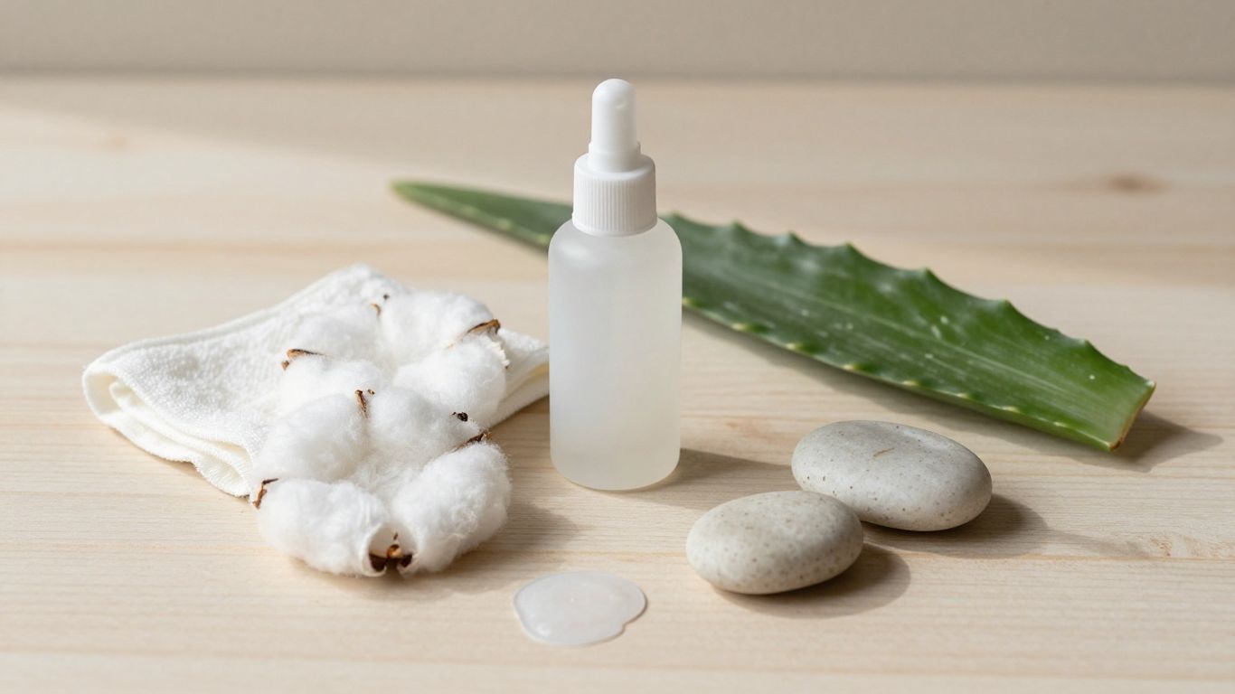 Personal lubricant, cotton towels, and body-safe accessories