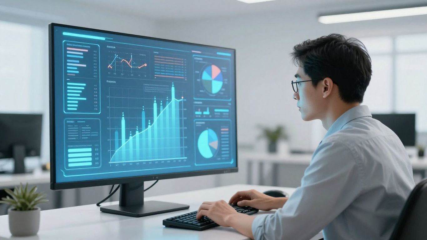 Strategic professionals reviewing performance metrics