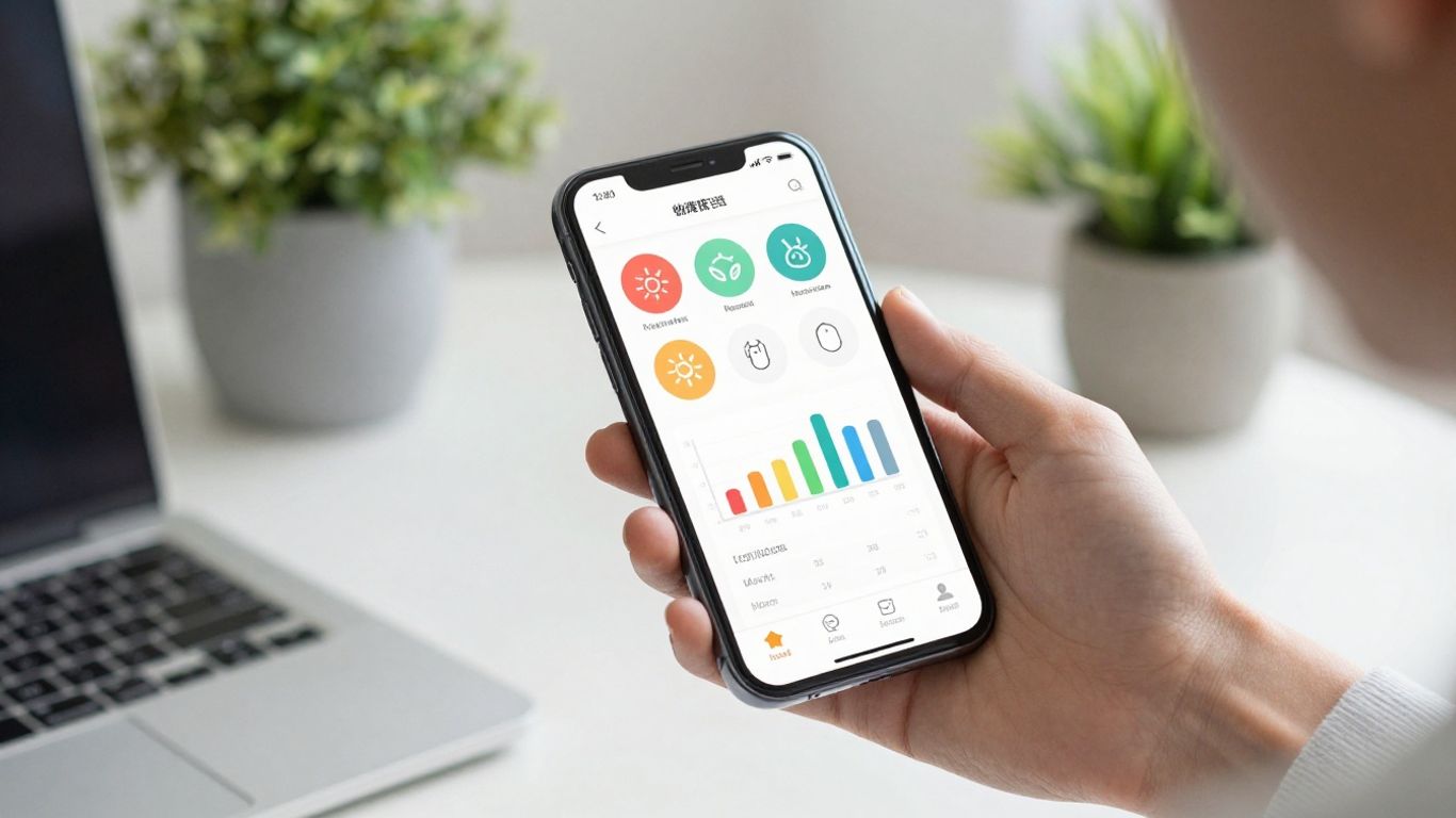 Interface of various wellness apps