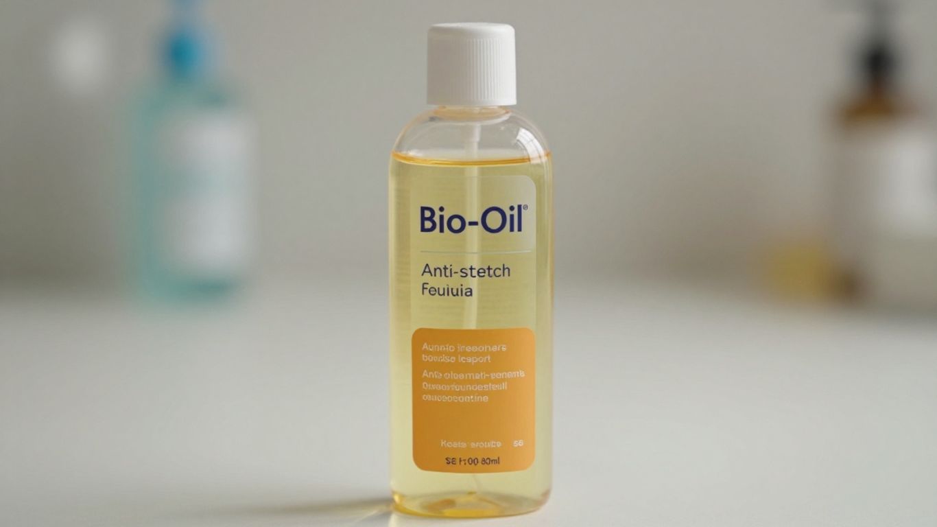 Botella de Bio-Oil para estrías en embarazo.