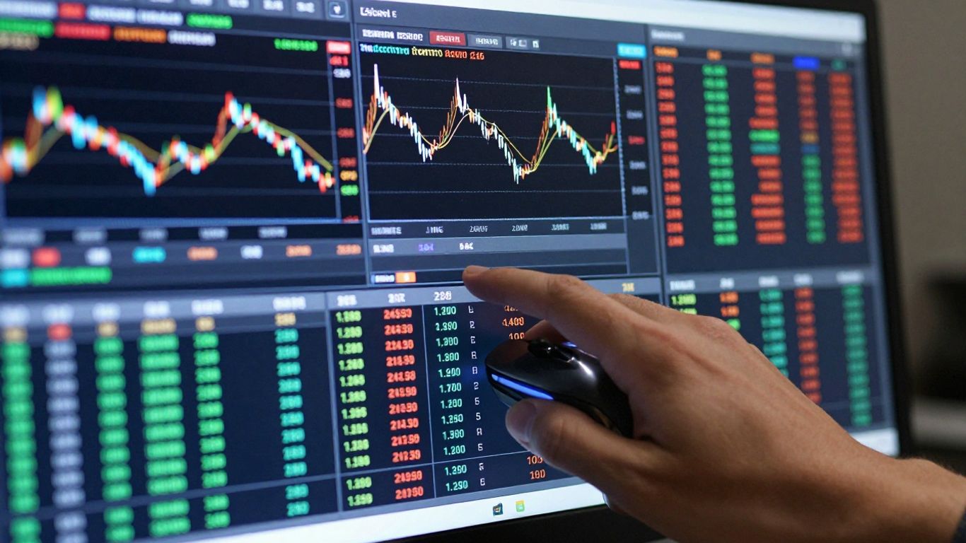 TradingView paper trading interface on a computer screen.