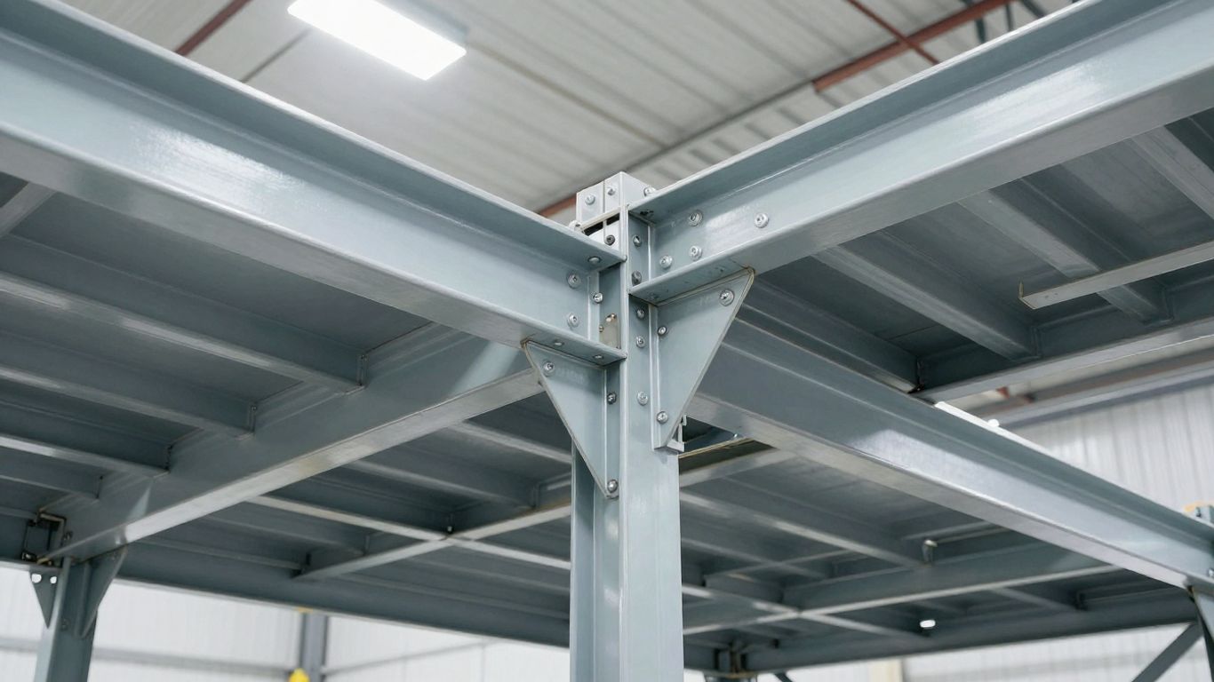 Technical structural details for mezzanine floor integration