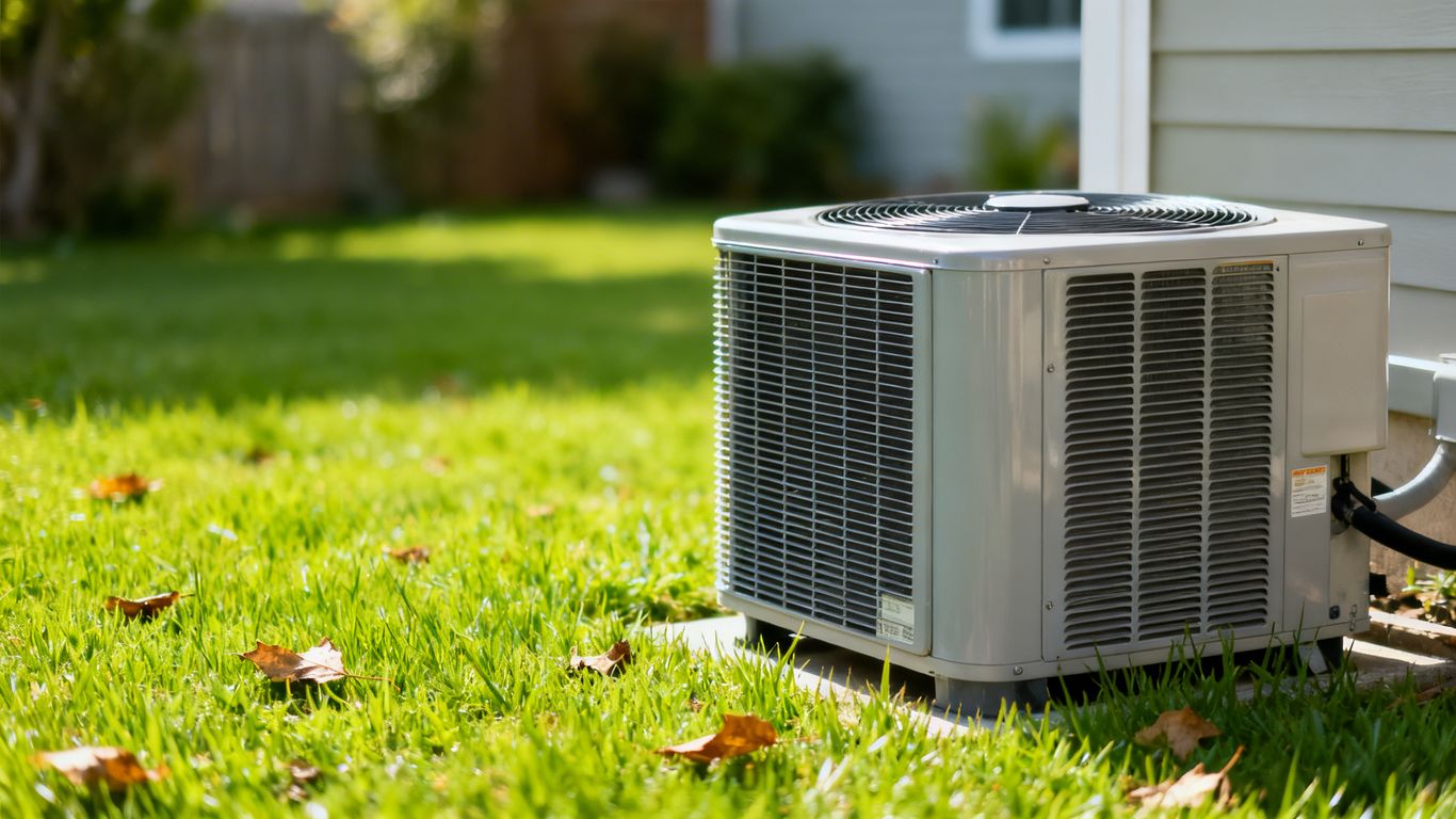 Outdoor AC unit clear of pests and debris.