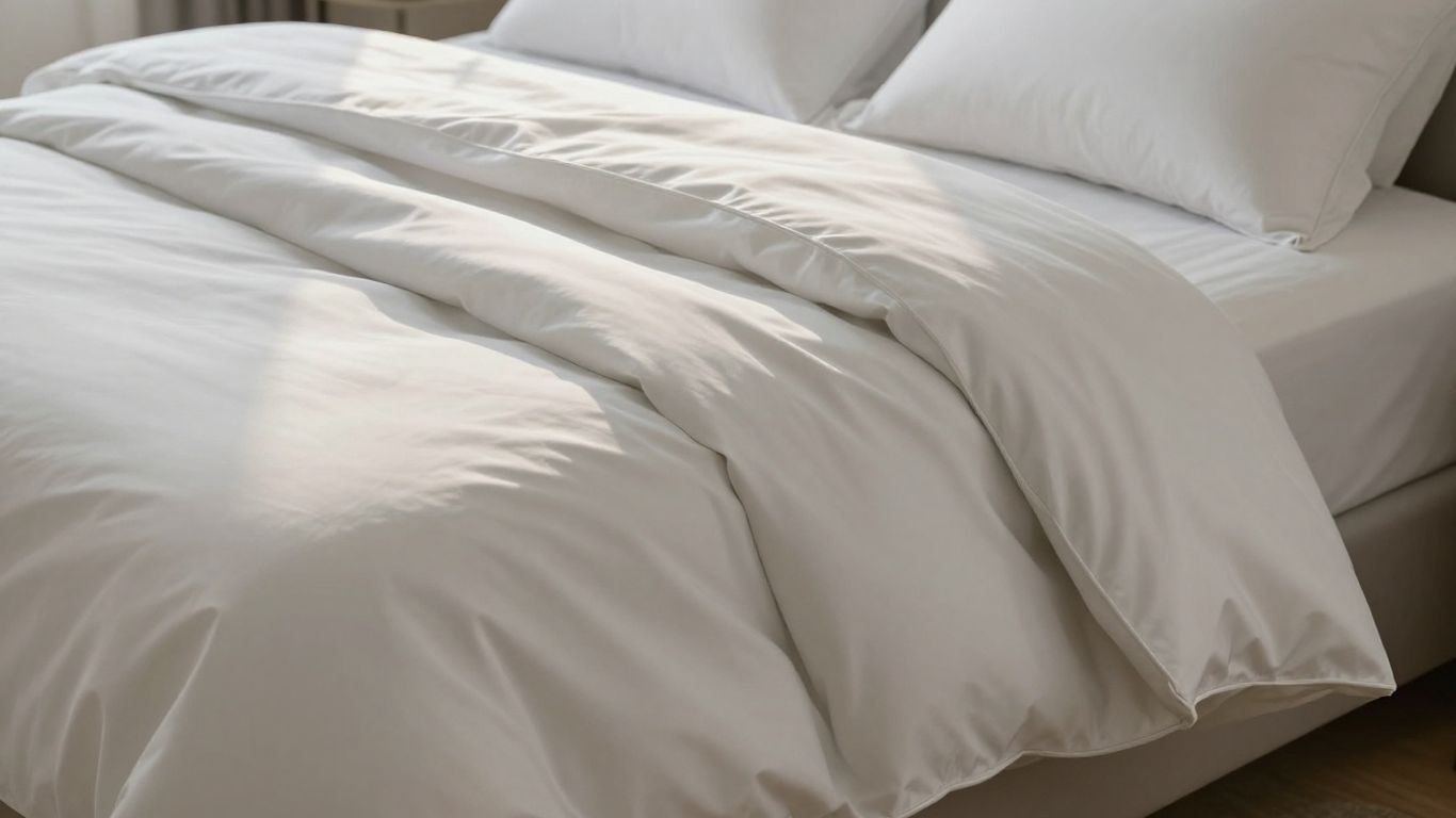 Soft lyocell duvet cover on a neatly made bed.