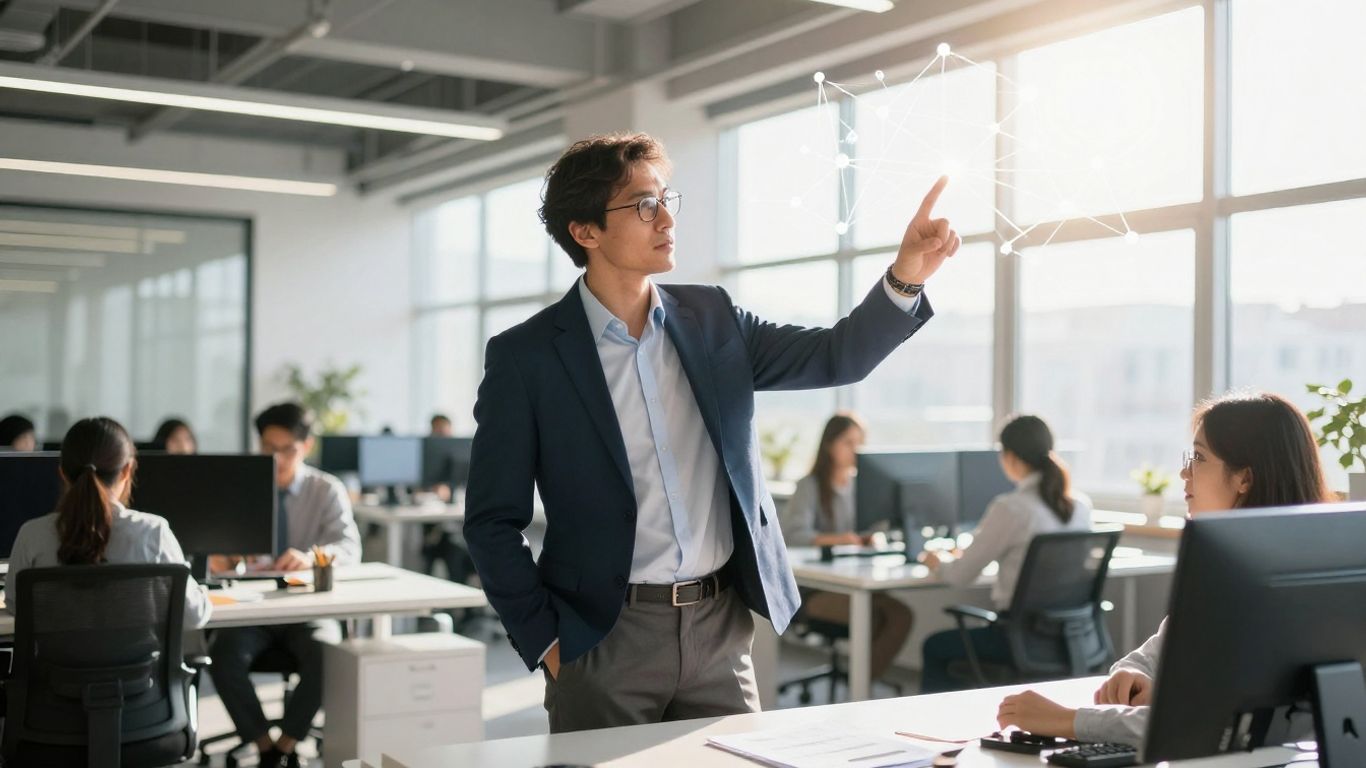 Professional achieving client growth through SEO.