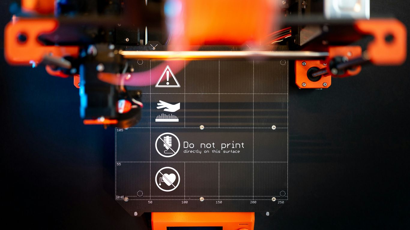 A close up of a machine with a picture on it