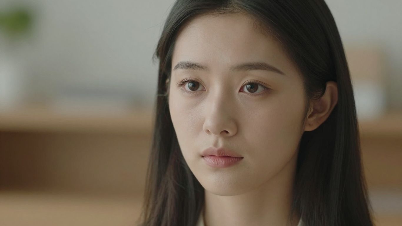 Person studying with intense focus, calm background.