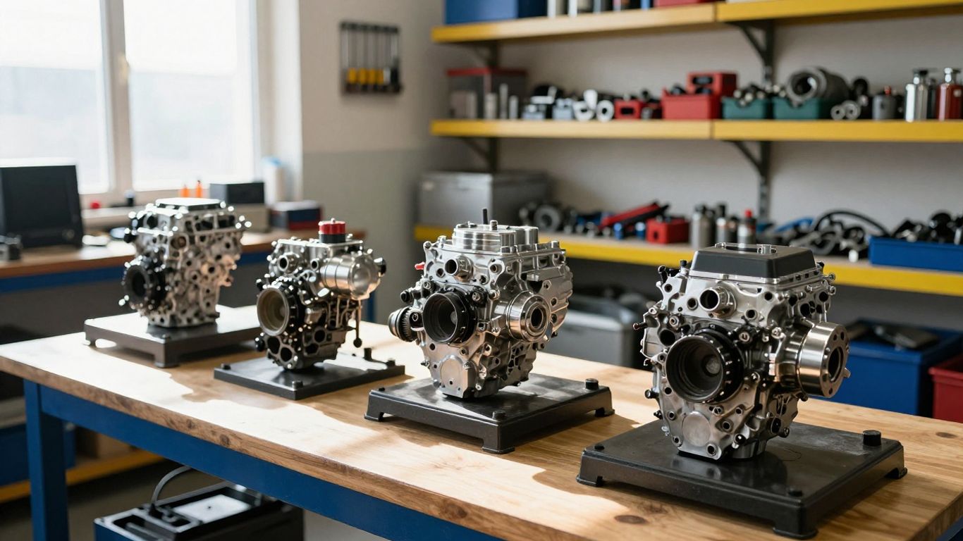 Used Volkswagen engines for sale in Melbourne workshop.
