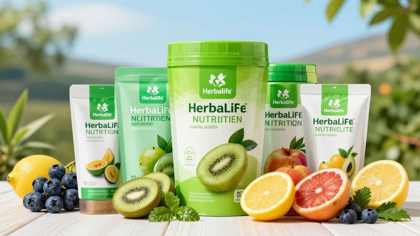 Herbalife South Africa products and fresh ingredients.