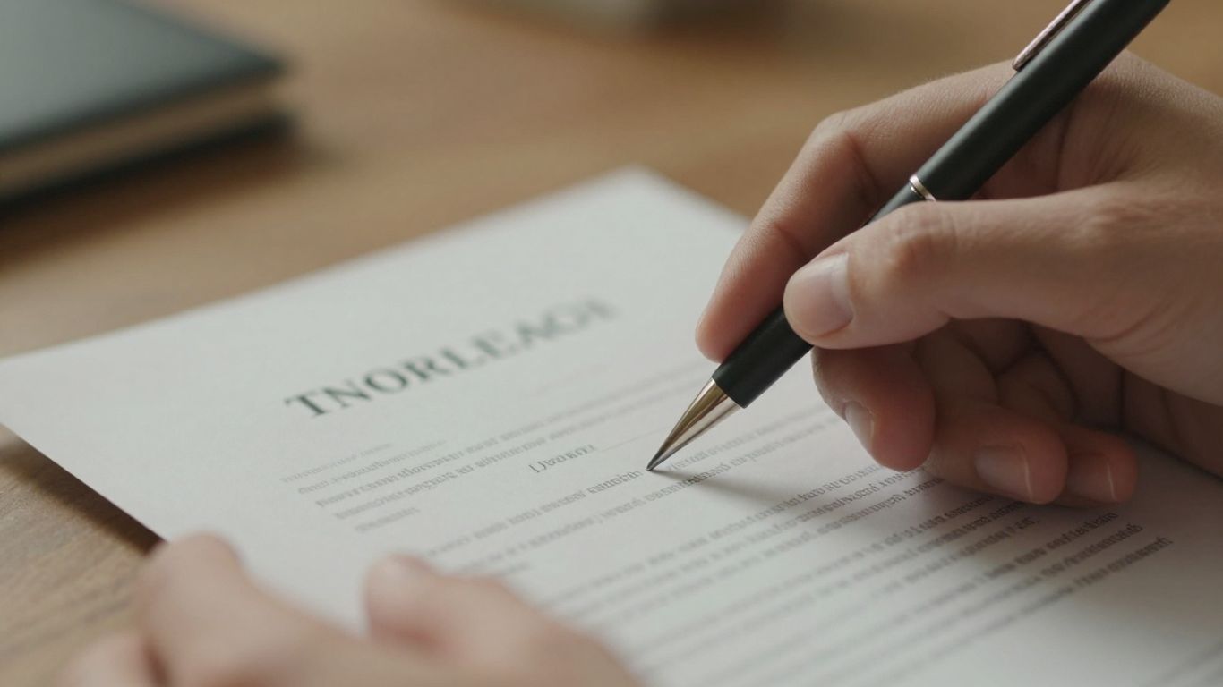 Mano sosteniendo un documento legal de VAWA.