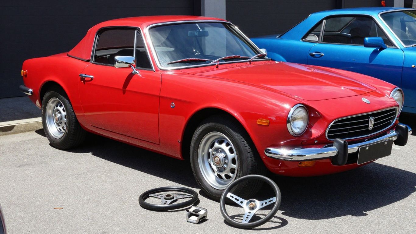 Fiat 124 Spider parts and car in Wollongong.