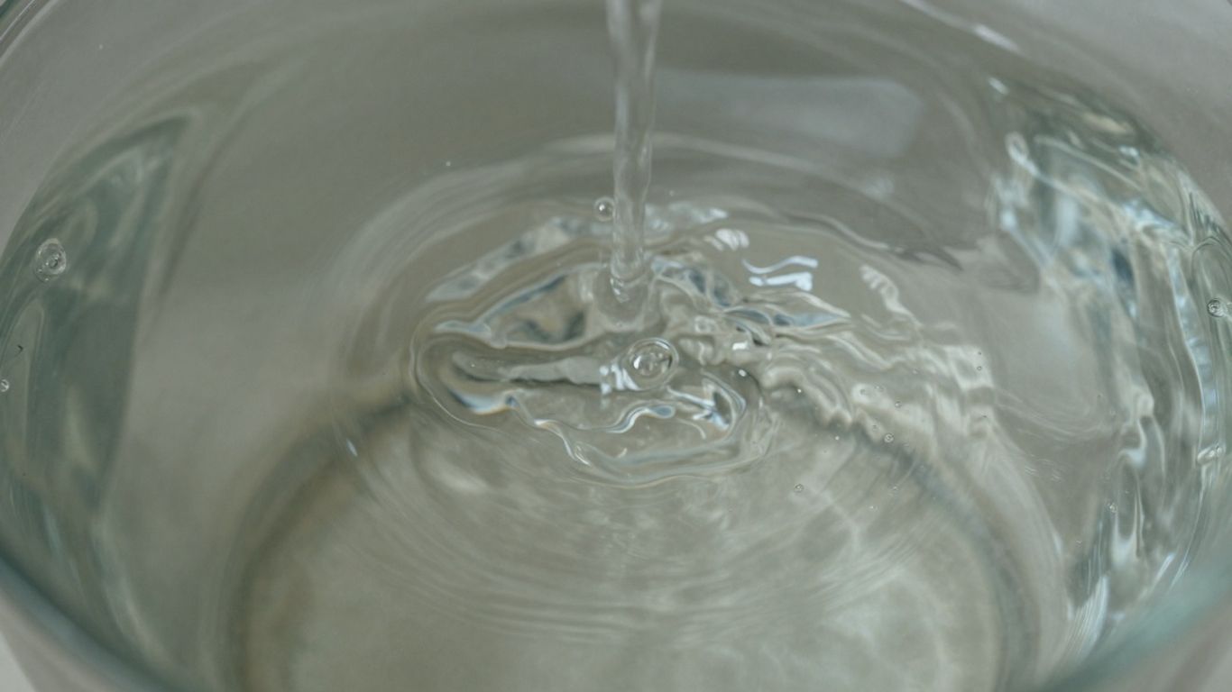 Wasserprobe mit sichtbaren Veränderungen durch Emotionen.