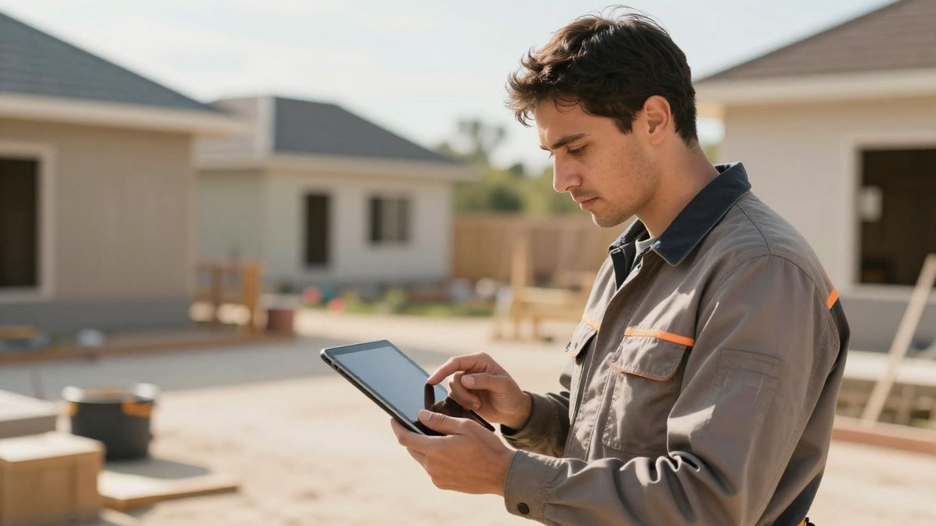 Contractor managing calls with technology