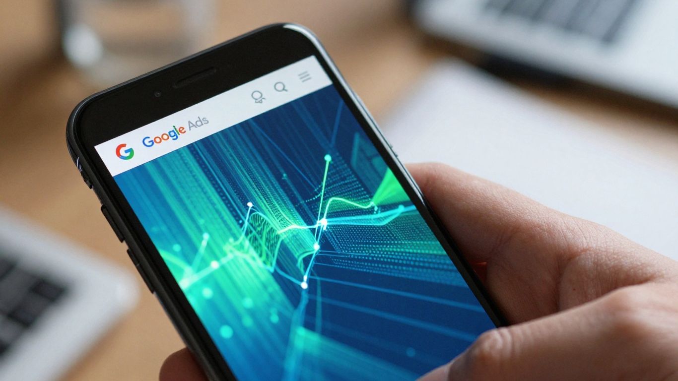 Google Ads on a smartphone screen