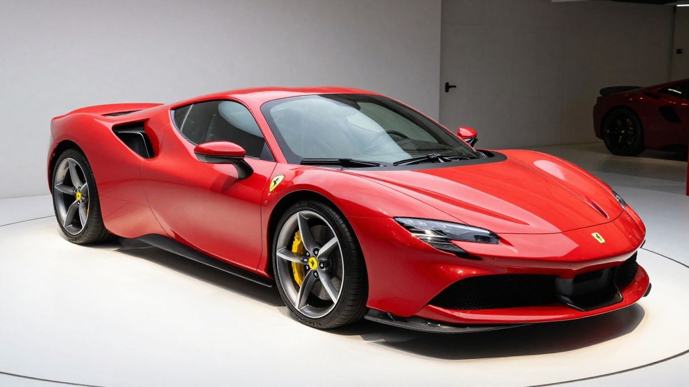 Ferrari SF90 Stradale in a garage