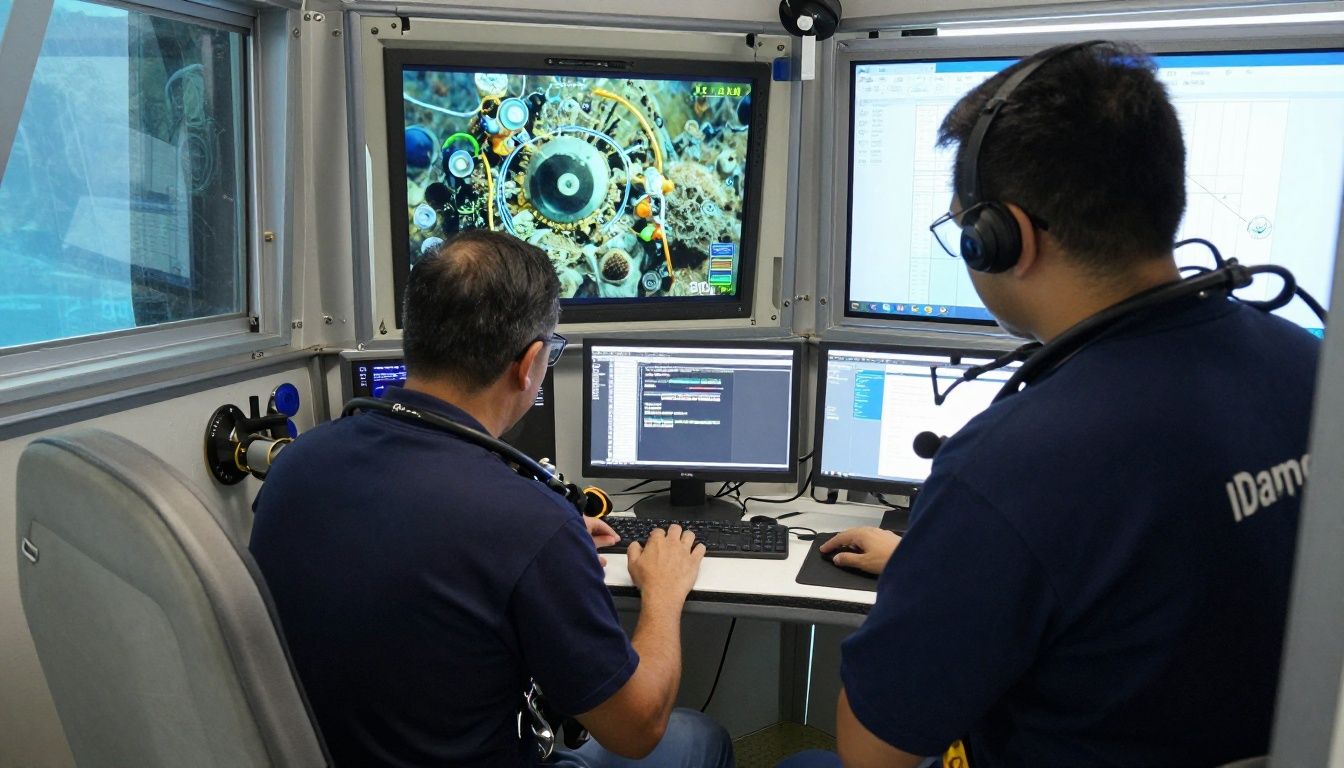 Explorando profundezas com o veículo Seamoth equipado com sonar