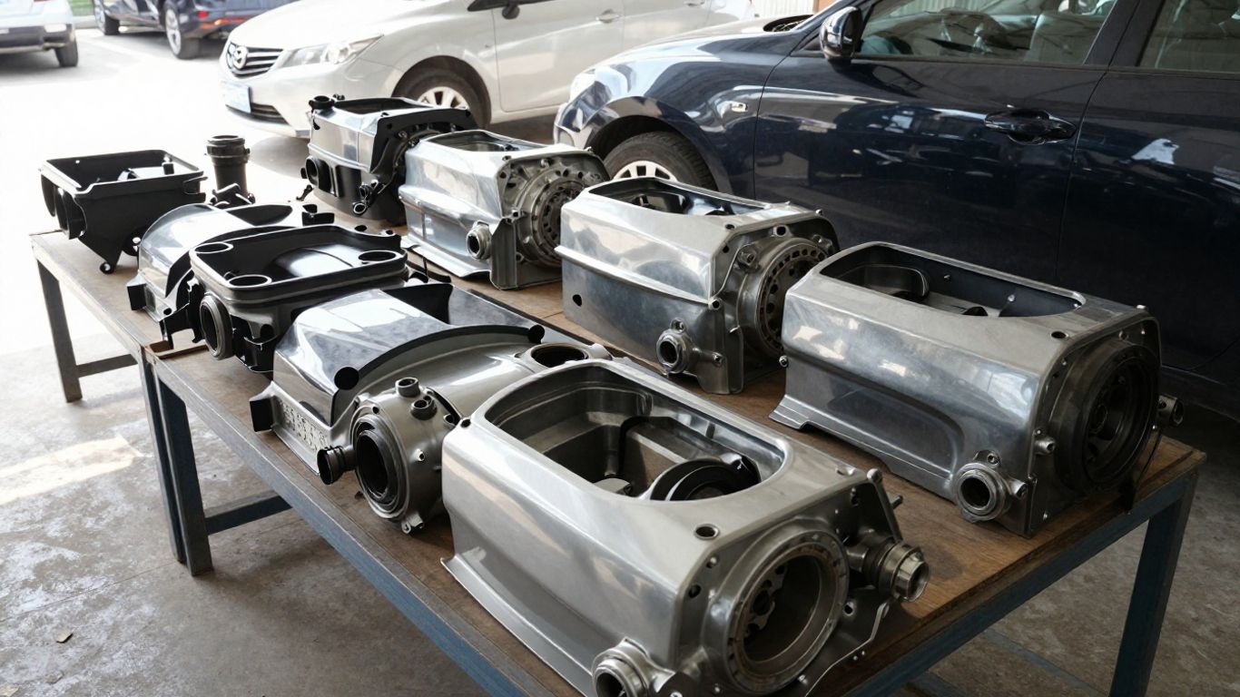 Mazda car parts at a local wrecker.