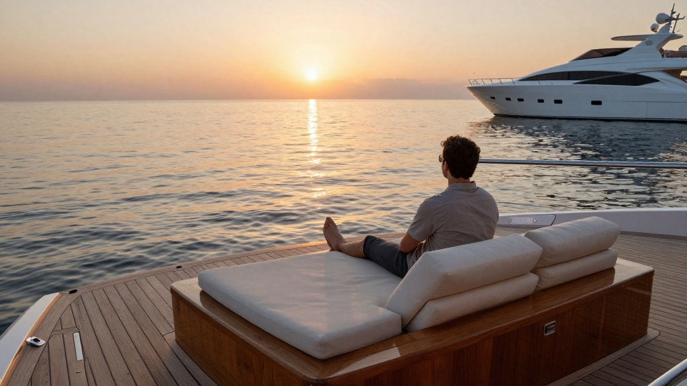 View from a luxury sailing deck