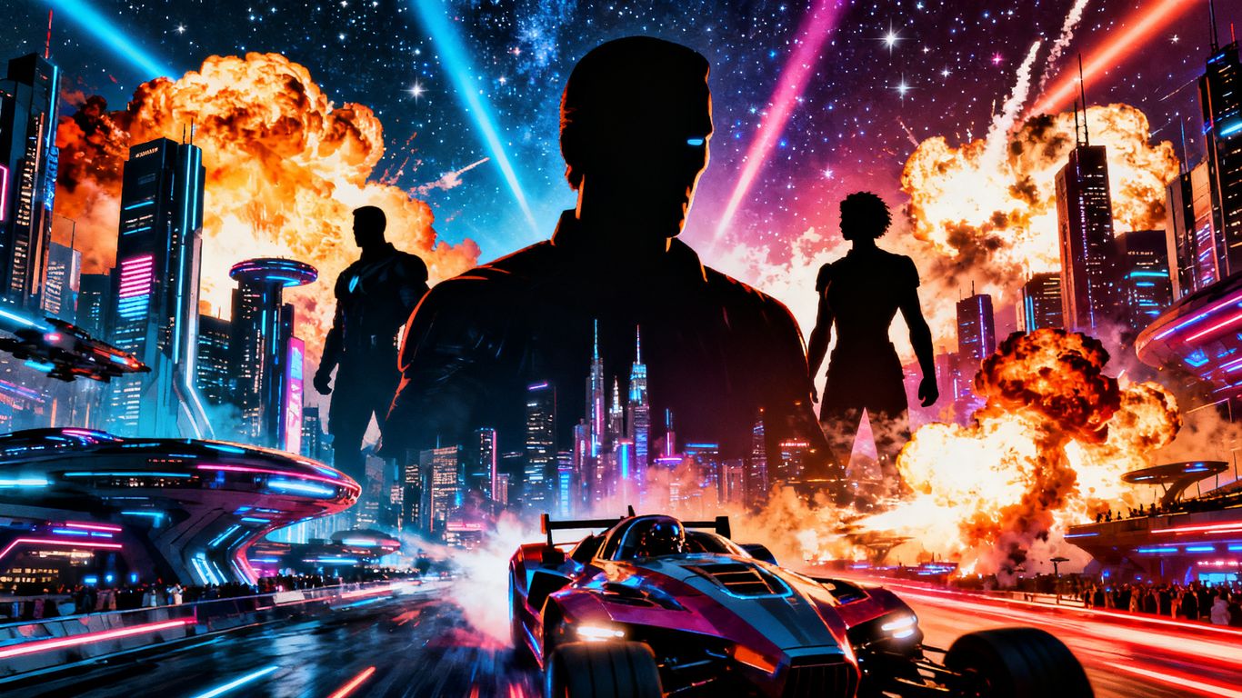 Blockbuster movie scenes for 2025 and 2026 releases.