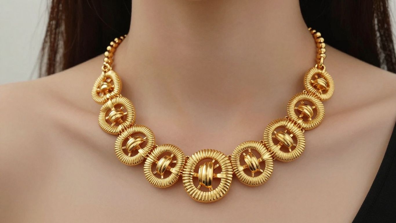 Bold gold jewellery designs for 2026 occasions.