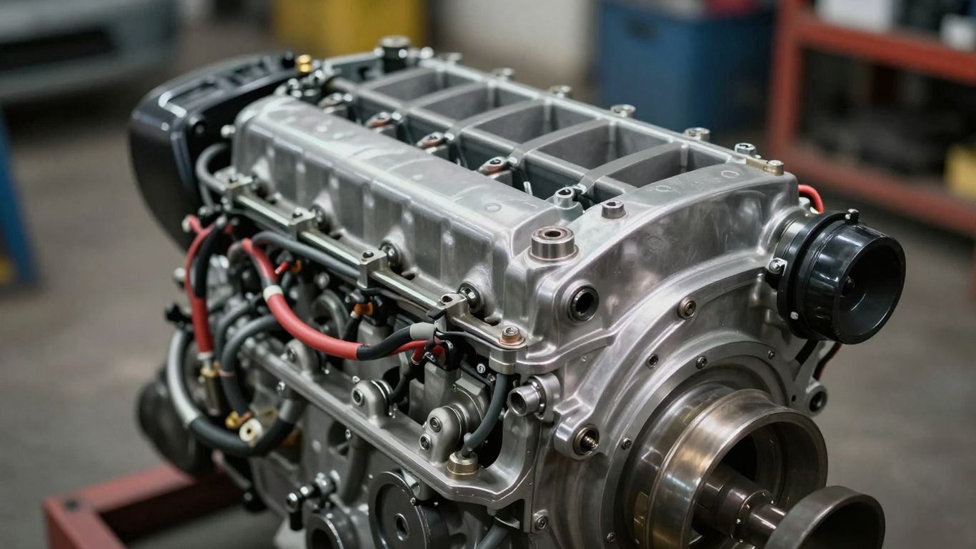 Car engine ready for cash sale