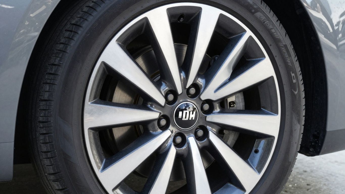 Genuine Kia car part, close-up, pristine condition.