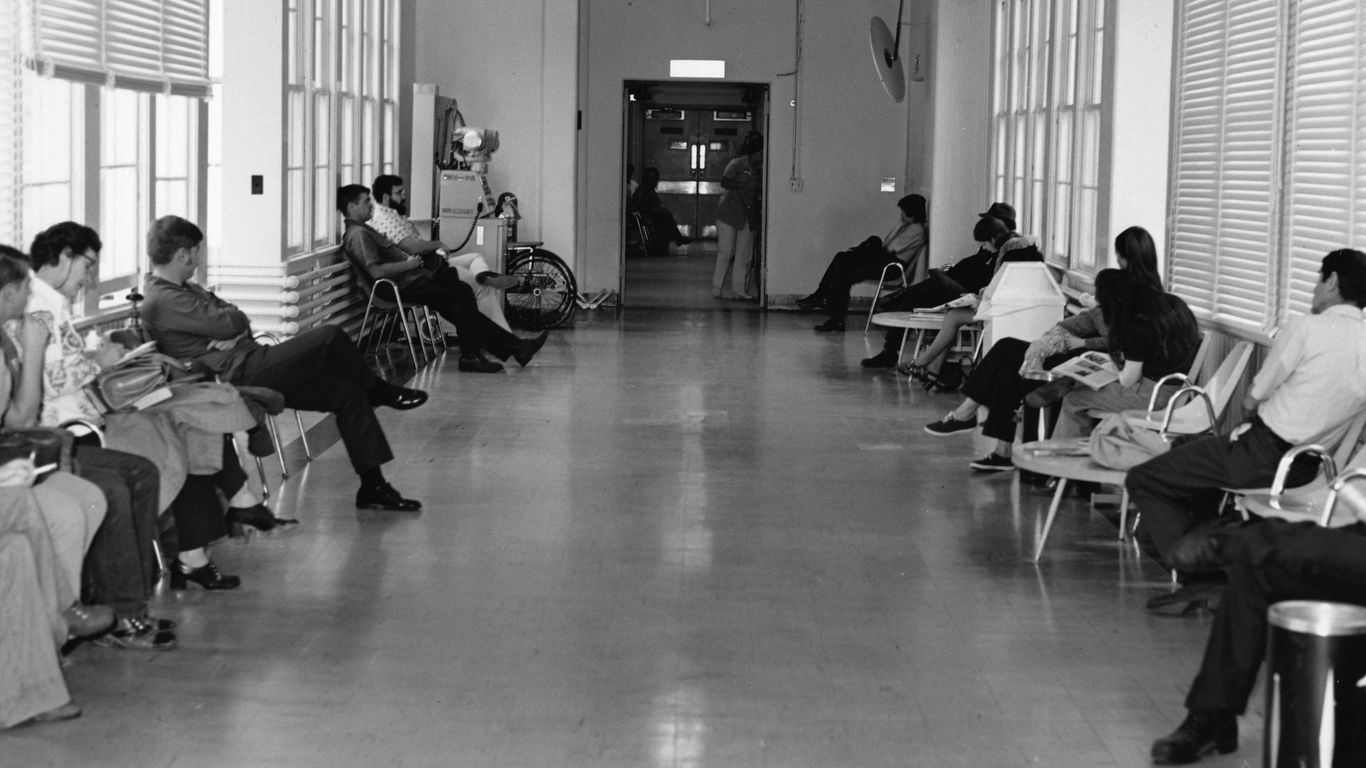 Clinical signage in a calm waiting room environment