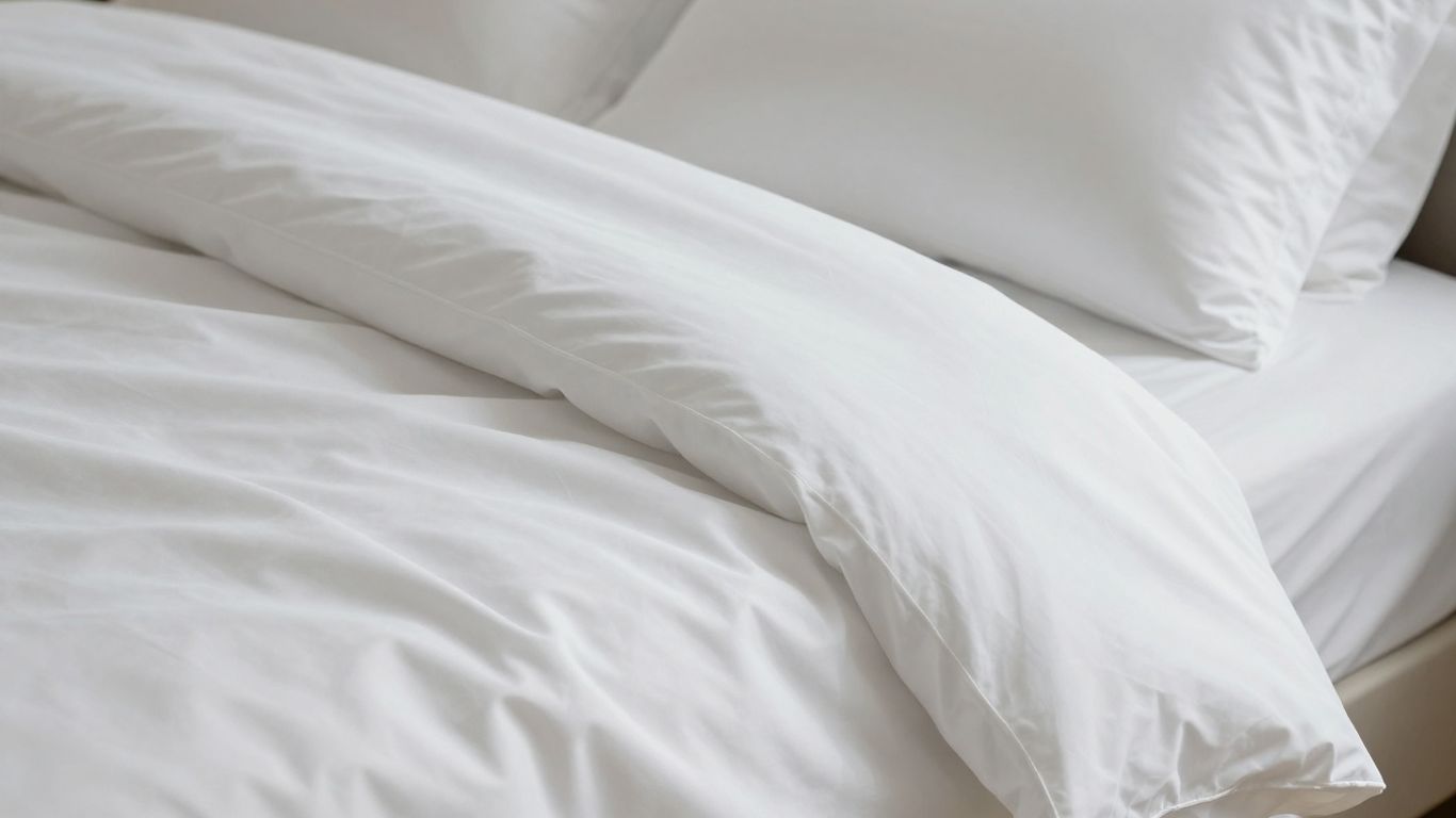 Luxurious cotton sateen sheets on a bed