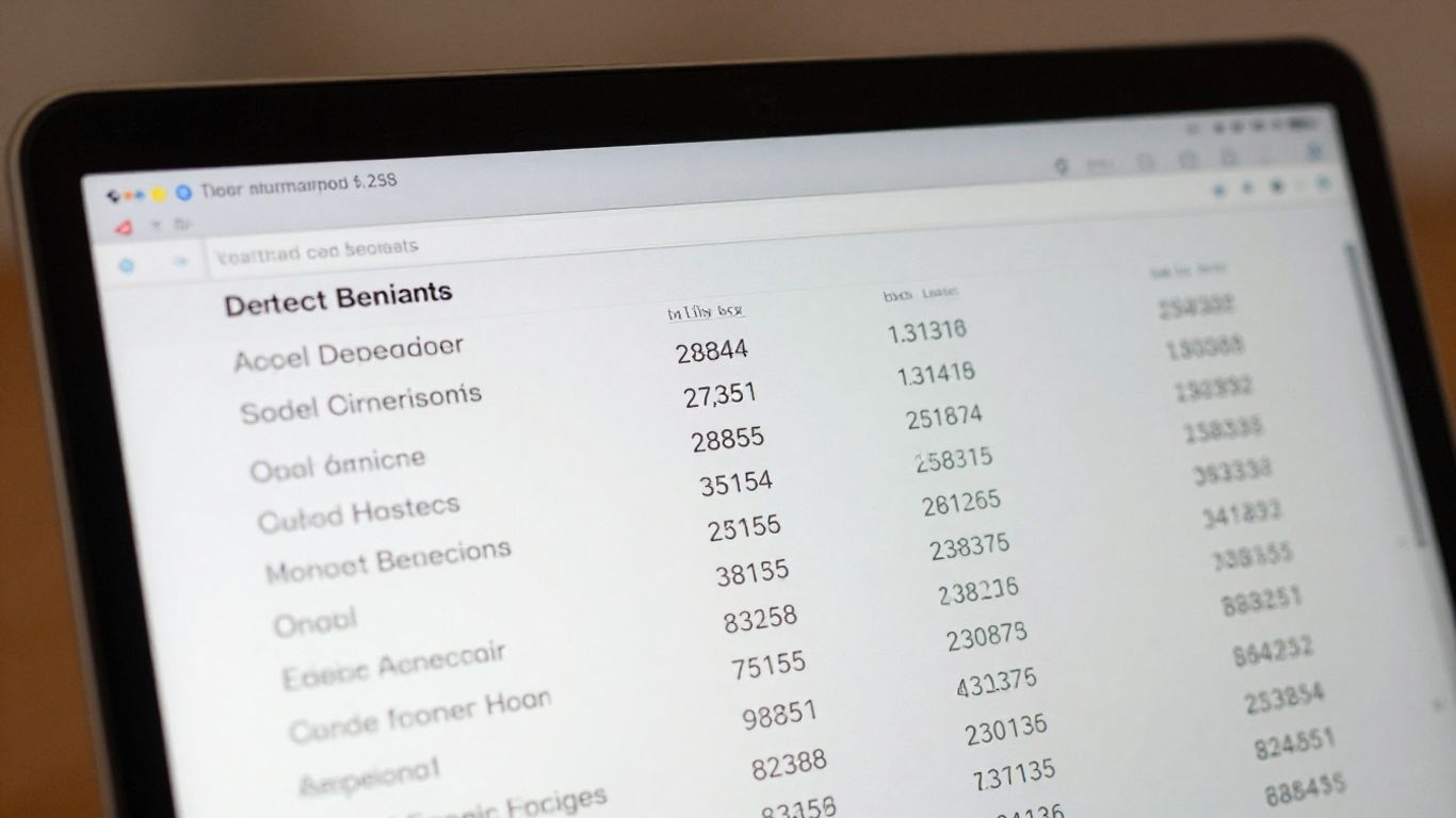 Laptop screen with local business lead list