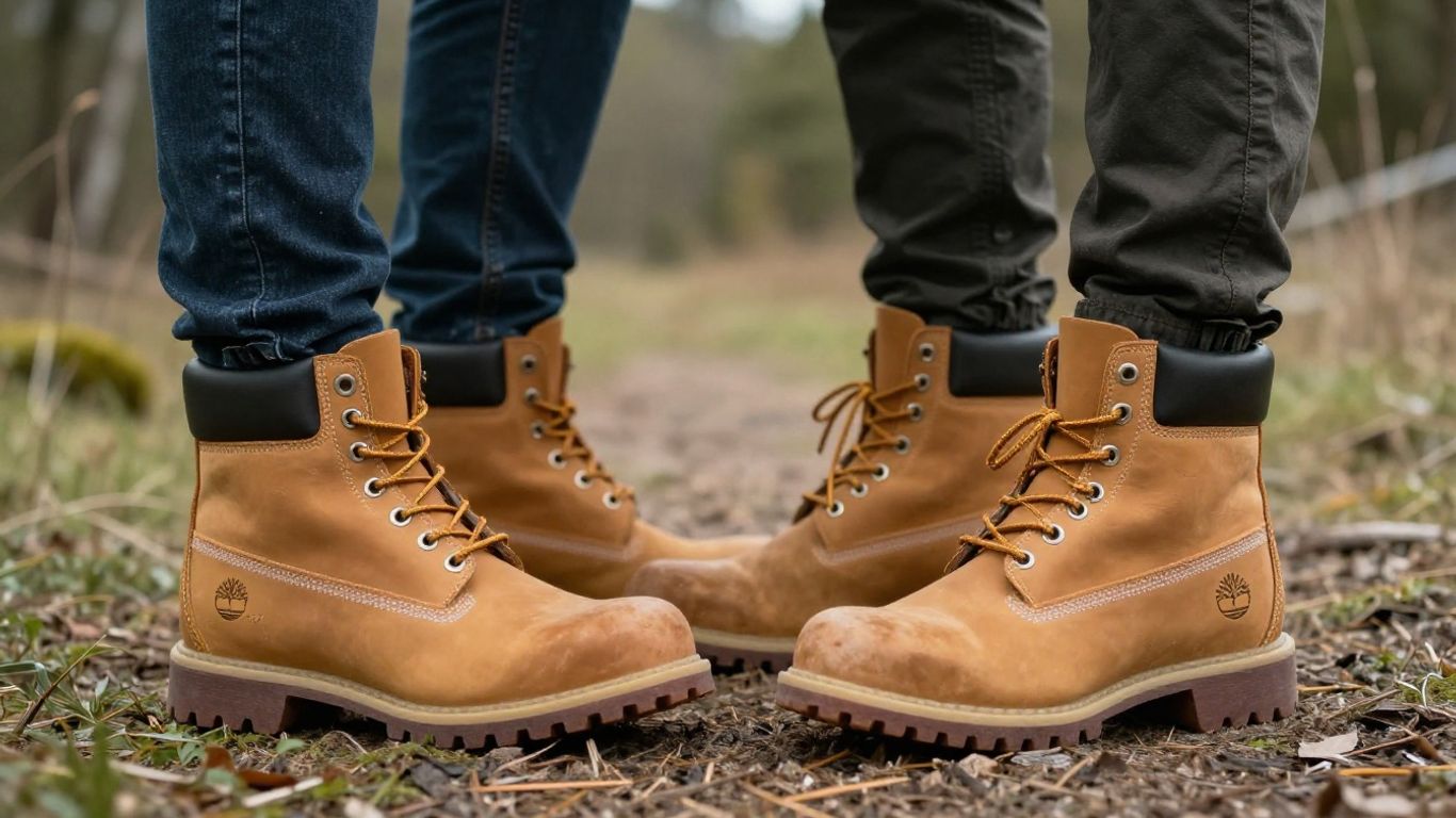 Ghete și îmbrăcăminte Timberland pentru aventuri în aer liber.