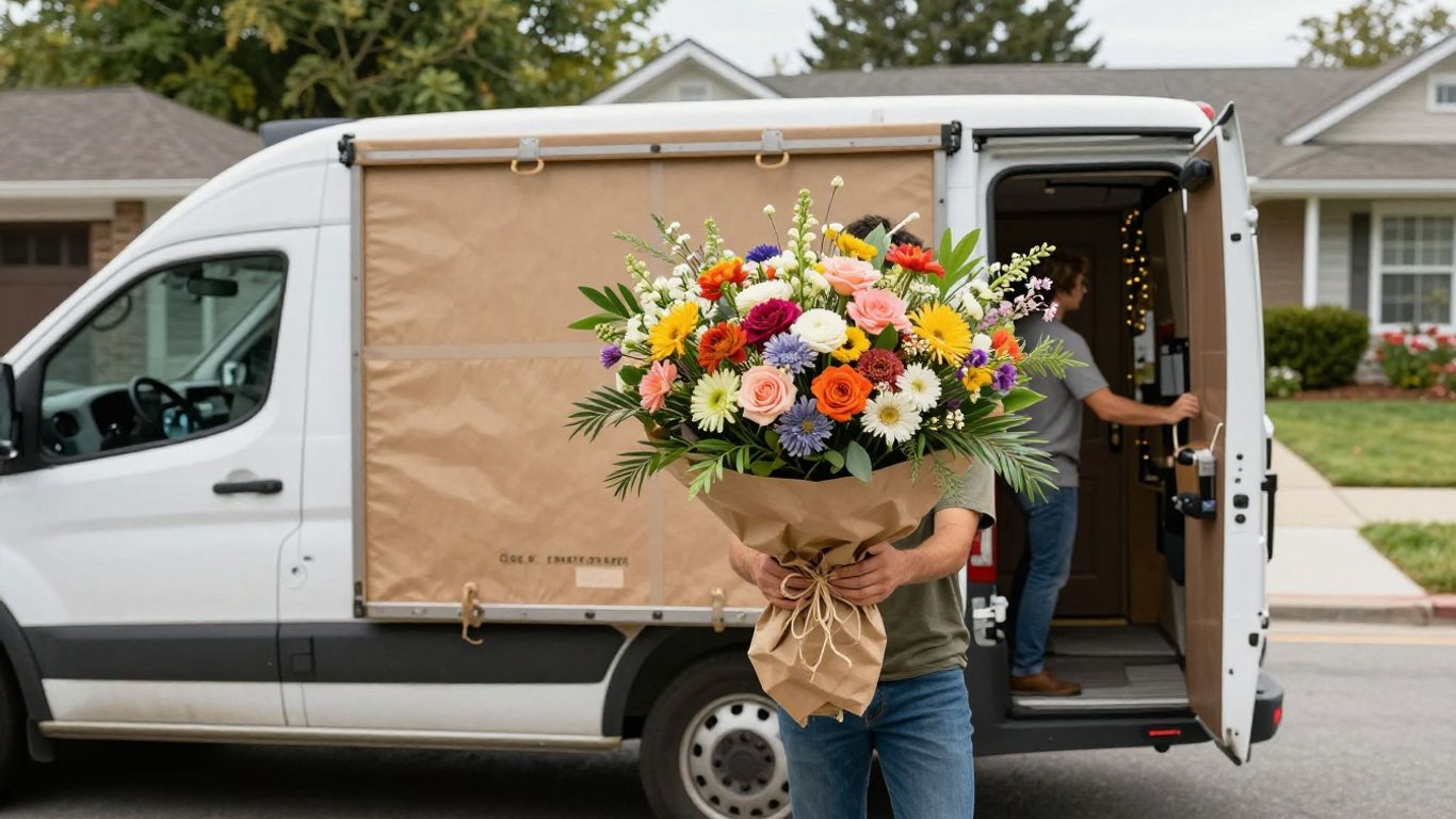 Floral arrangement delivery