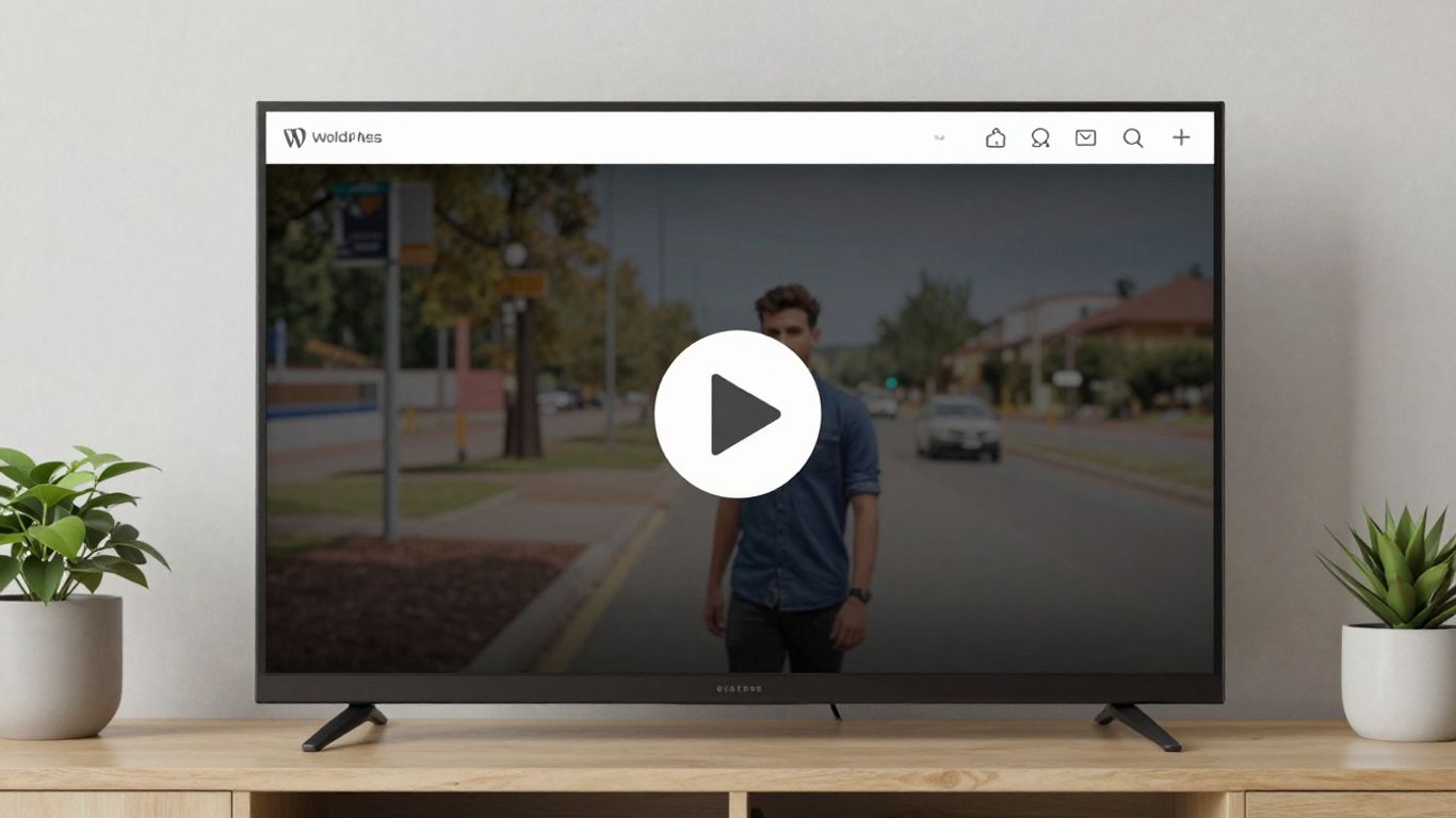 Vidéo dans une barre latérale WordPress