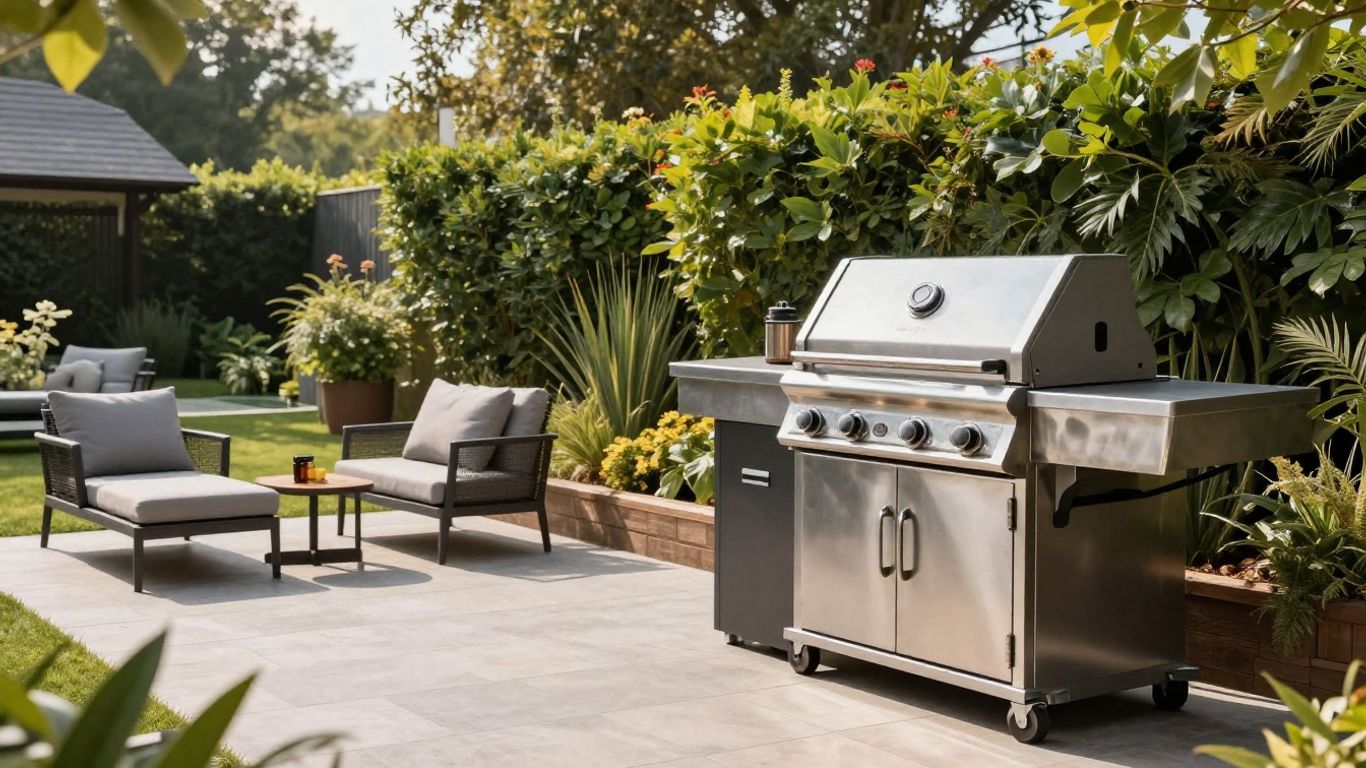 Outdoor cooking area