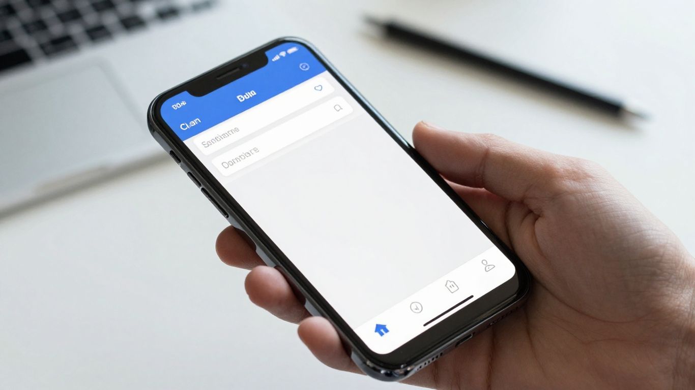 Smartphone scanning a document with CamScanner app.