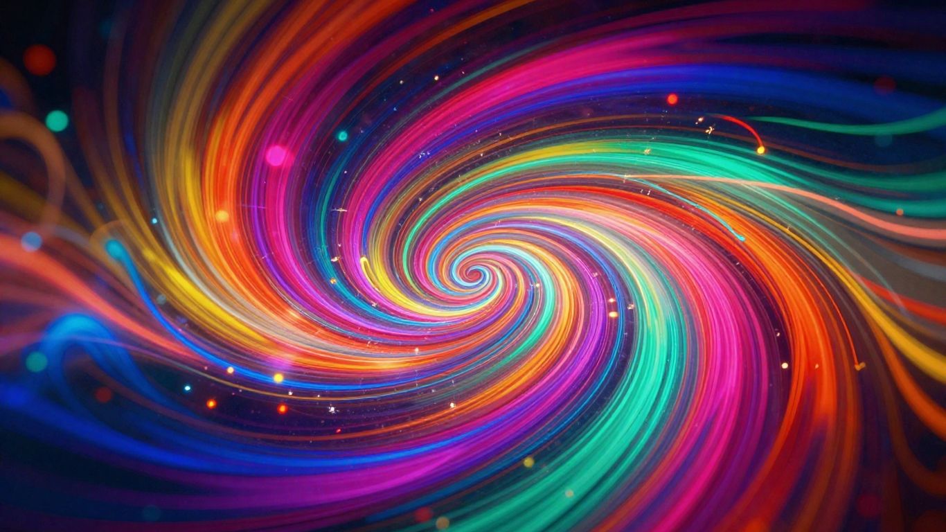 Abstract visualization of AI music generation