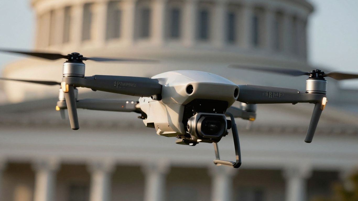 Drone flying near government buildings, [Trump] family ties questioned.