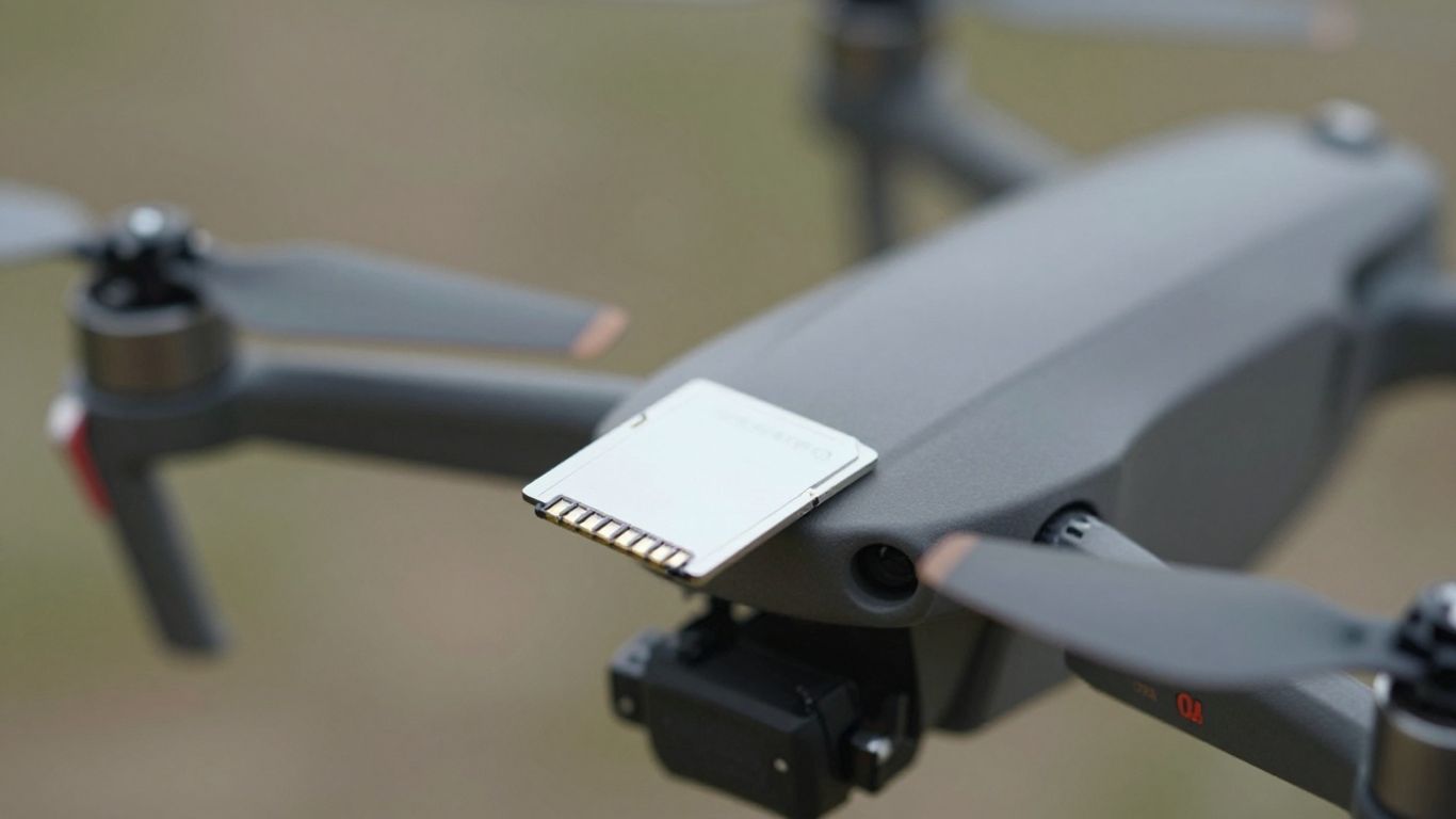 High-capacity memory card for drone